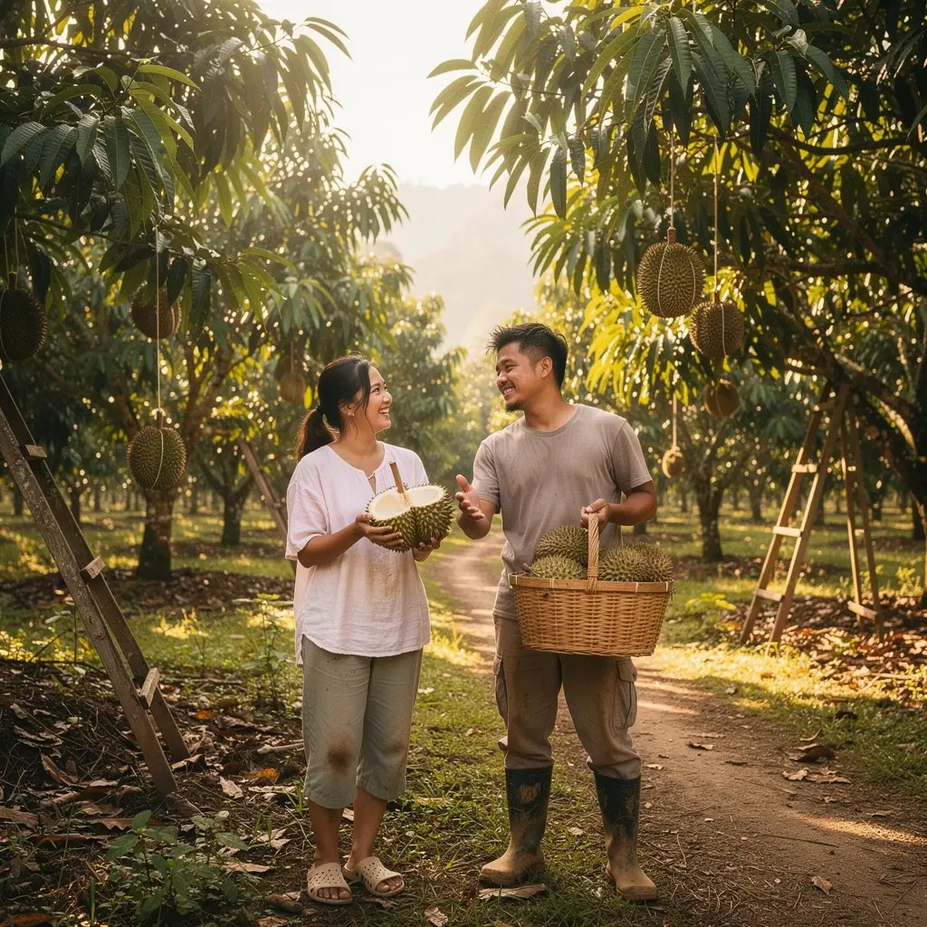 A selection of spices and herbs typical in Malaysian cooking arranged on a kitchen counter.
