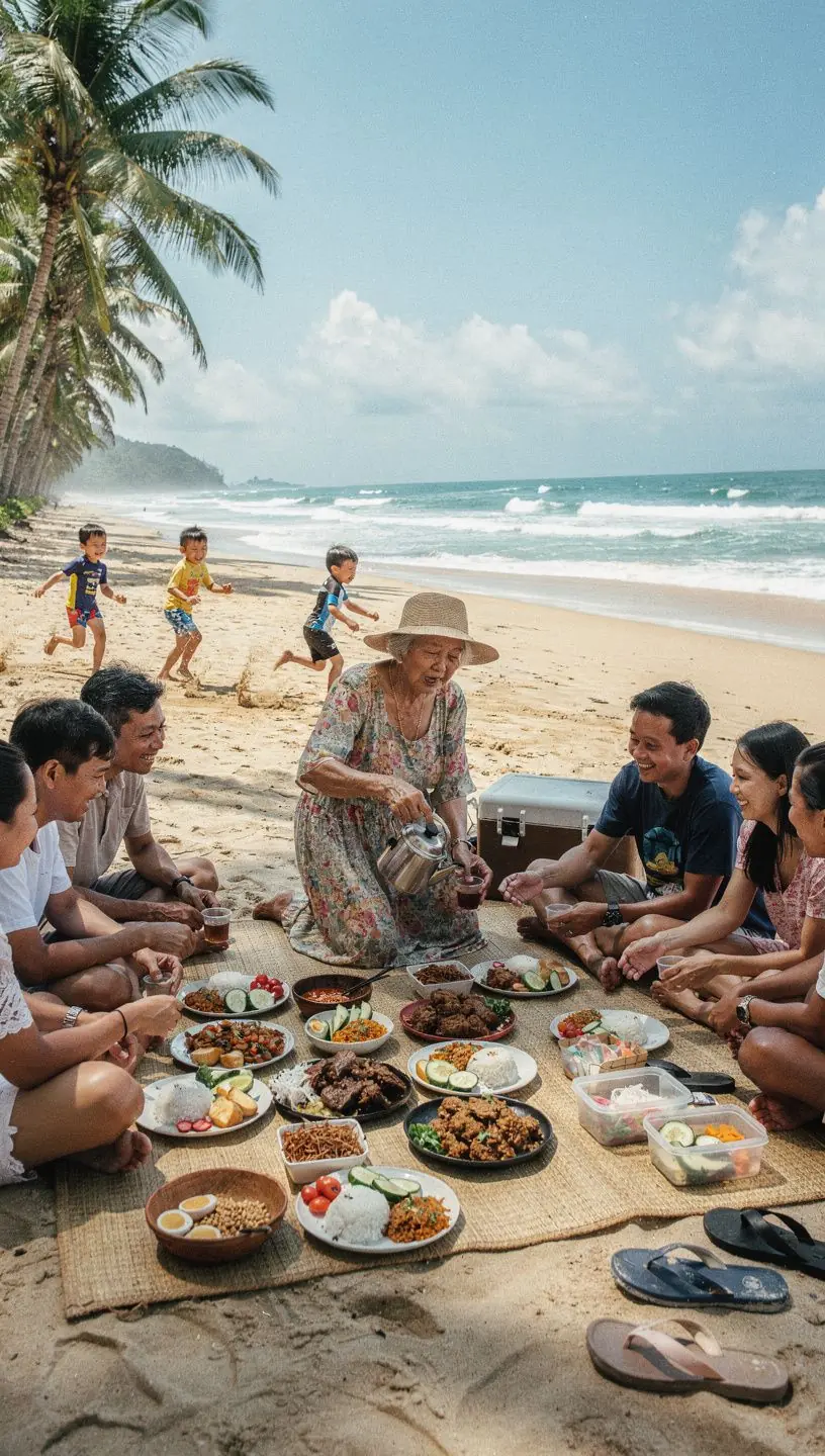 A rich and fragrant bowl of Rendang showcasing tender beef cooked in coconut milk.